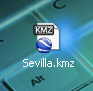 Se ve el icono del archivo de extensión kmz que hemos creado