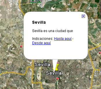 Se ve la etiqueta creada de Sevilla
