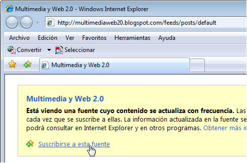 Suscribirse a esa fuente