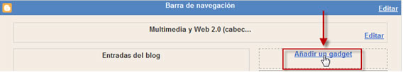 Añadir un gadget