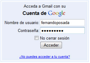 Acceso a GMail