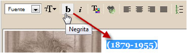 Efecto Negrita