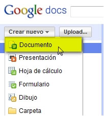 Crear nuevo documento