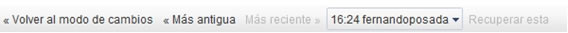 Versiones del documento