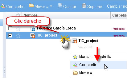 Clic derecho