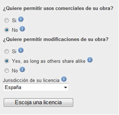 Elección de licencia