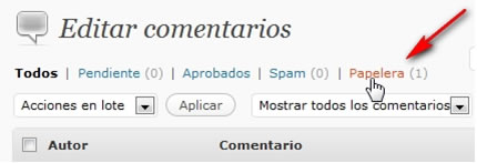 Editar comentarios