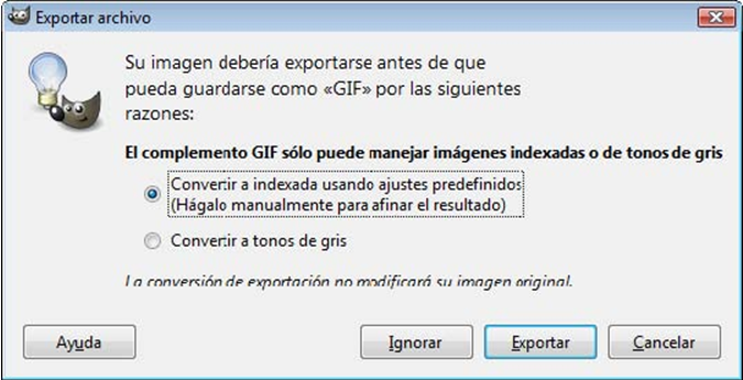 Exportar archivo Exportar archivo