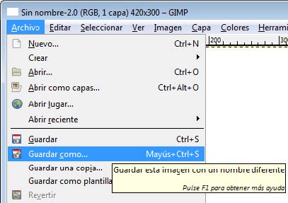 Guardar como Guardar como