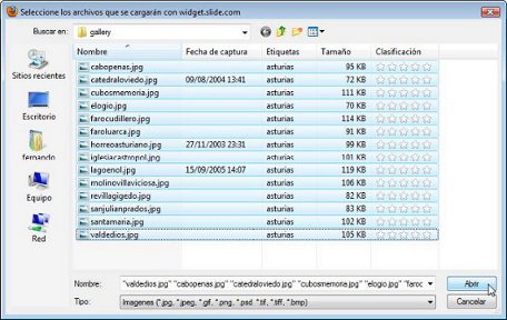 Seleccionar archivos
