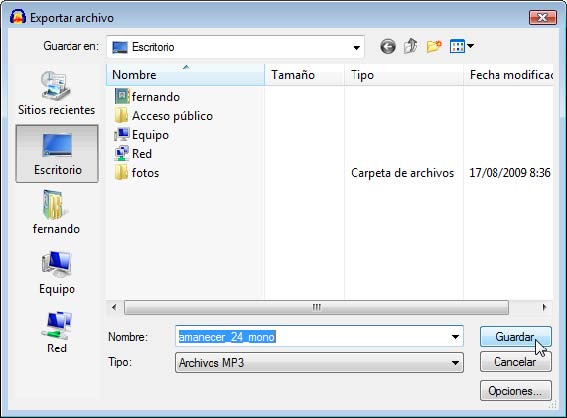 Guardar