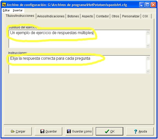 Captura de pantalla crear Quiz 