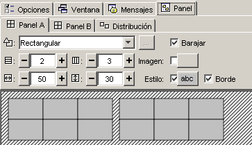 Pestaña Panel
