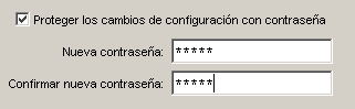Creación de una nueva contraseña