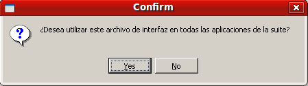 Confirmación de cambio de archivo Confirmación de cambio de archivo