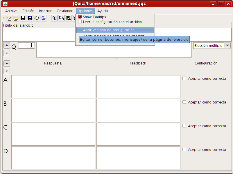 Configurar mensajes Configurar mensajes