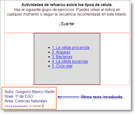 Sustituir texto genérico