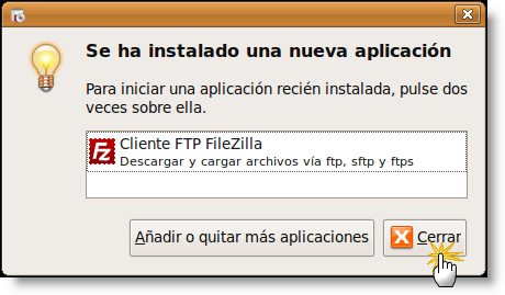 Nueva aplicación instalada