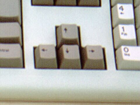 parte del teclado de las flechas de direccion
