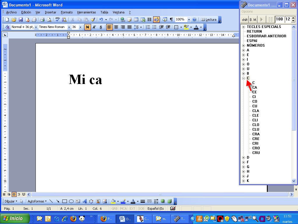 pantalla escribir con teclamagic