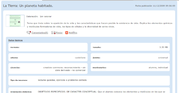 Ficha completa de un ODE Ficha completa de un ODE