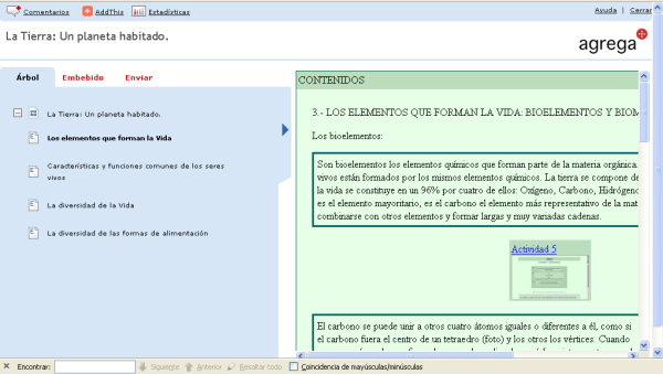 Visualizando un contenido Visualizando un contenido