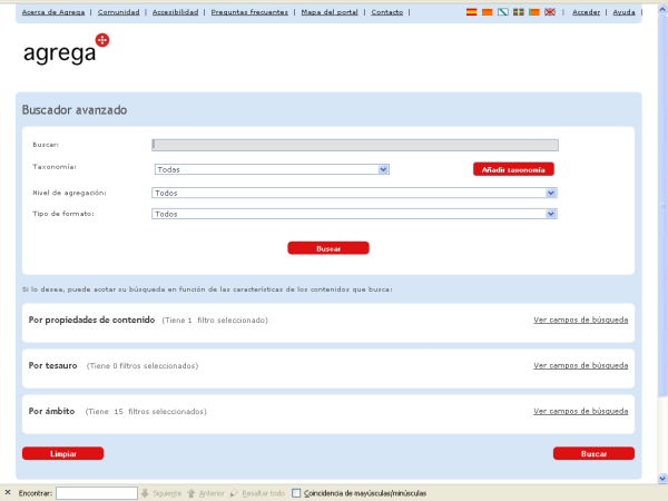 Formulario de búsqueda avanzada Formulario de búsqueda avanzada