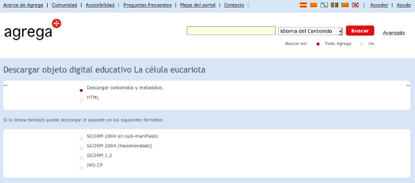 Tipos de formatos en Agrega Tipos de formatos en Agrega