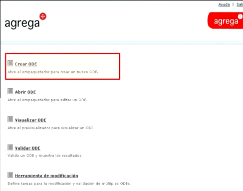 Interfaz de Agrega offline Interfaz de Agrega offline