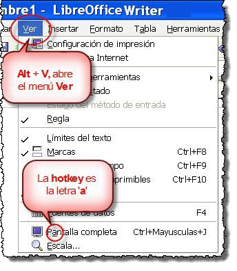 Atajos de teclado