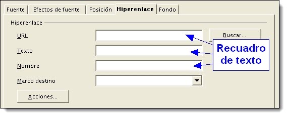 Recuadro de texto