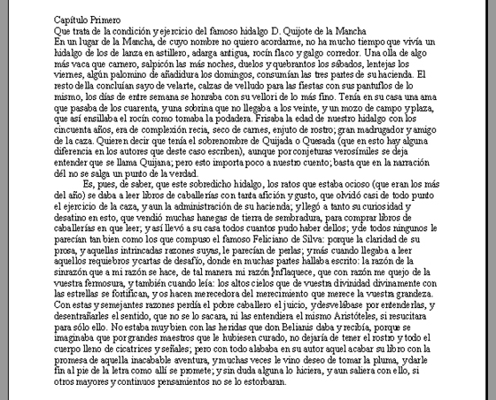 Documento en bruto