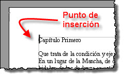 Punto de inserción
