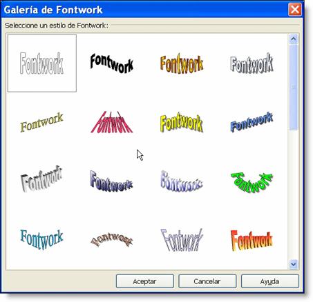 Galería de Fontwork