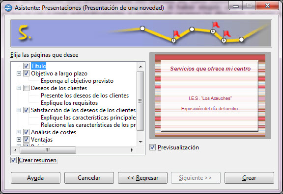 Asistente para presentaciones. Paso 5 Asistente para presentaciones. Paso 5