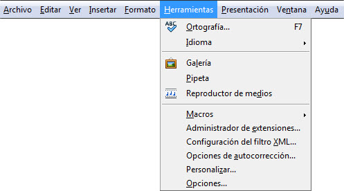 Menú Menú