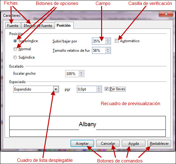 Cuadro de diálogo Cuadro de diálogo