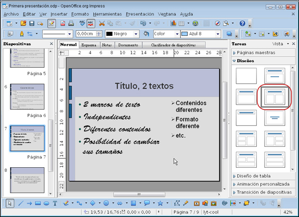 Diapositiva de título 2 textos Diapositiva de título 2 textos