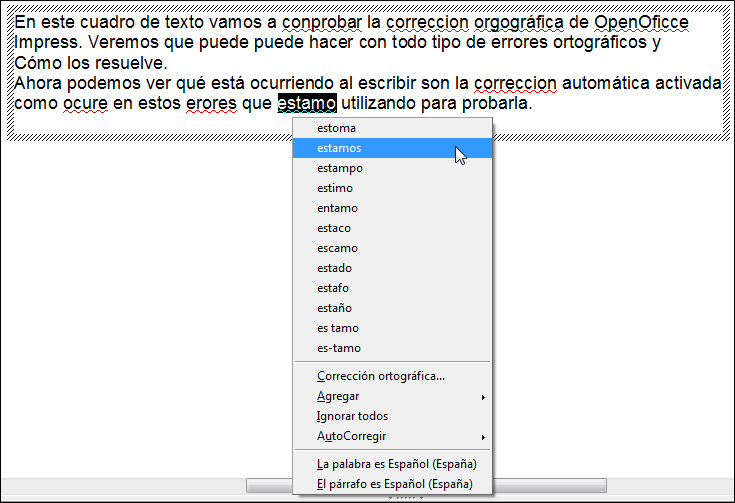 Revisión ortográfica automática activada Revisión ortográfica automática activada