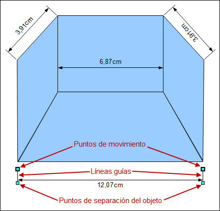 Dibujo con líneas de dimensiones