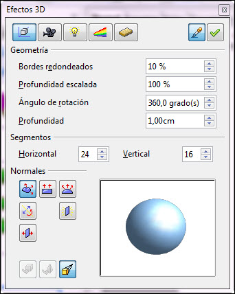 Ventana Efectos 3D