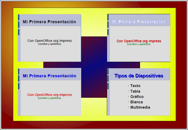 Esquema de diapositivas con cuatro miniatura por página Esquema de diapositivas con cuatro miniatura por página