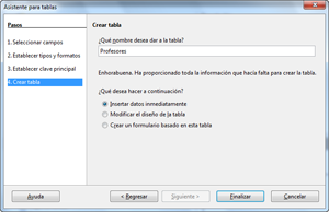 Asistente para tablas
