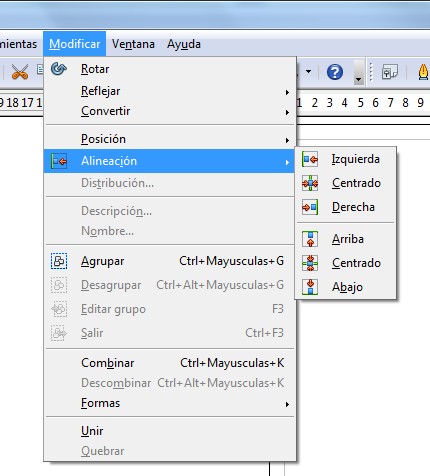 Figura 3.11 Alineación Alineación