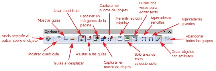 Figura 3.3 Barra de Opciones Barra de Opciones