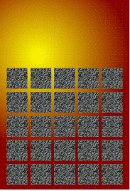 Figura 4.19a Cuadrados rellenos de bitmap y perspectiva Cuadrados rellenos de bitmap y perspectiva