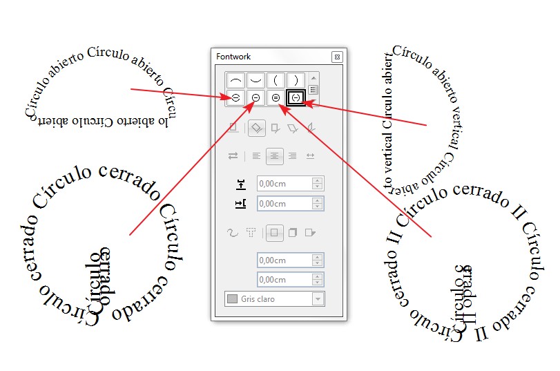 Figura 5.14 Texto circular Texto circular