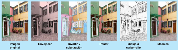 Aplicación de filtros