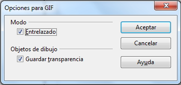 Figura 9.8 Exportar GIF Exportar GIF