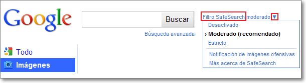 Filtro SafeSearch Filtro SafeSearch